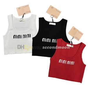 Letters Jacquared Tanks Dames Yoga Cropped Top Zomer Sneldrogend Vest Mouwloos Gym T-shirt