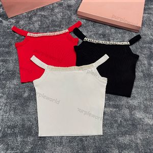 Lettres tricot femmes réservoirs marée Sexy Camisoles mode Stree Style tricoté gilet décontracté hauts sans manche pour les femmes