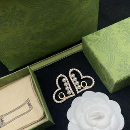 Letters Luxe bungelt diamant oorbellen voor vrouw oorbel modestyling klassieke producten gepersonaliseerde levering