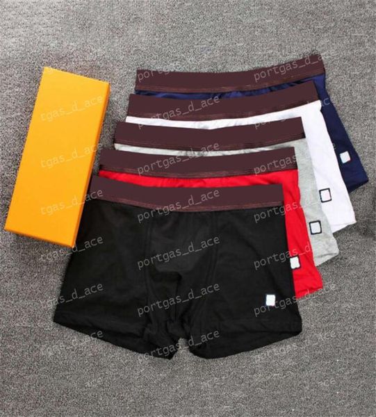 Lettres hommes sous-vêtements respirant confortable maison vêtements boxeurs slips pour hommes Sexy homme homme coton caleçon INS Boxer Shorts6581019