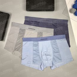 Letters Print Mannen Onderbroek Klassieke Designer Boxers Shorts Sexy Ondergoed Dunne Ademende Heren Slips Sport Boxer Ondergoed