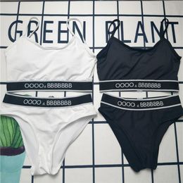 Cartas ropa interior de bikinis de trajes de baño impreso para mujeres trajes de baño de trajes de baño 2784