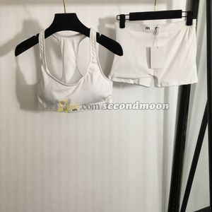 Letters singelband crop top dames hoge taille shorts stretch stof yoga set zomer ademend trainingspak