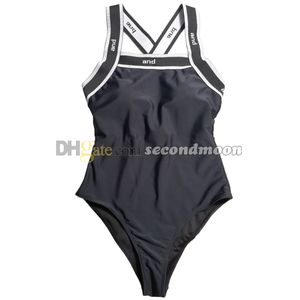 Lettres en ligne de maillot de bain Femmes High Waist Swimswear Summer Summer Bathing Costume Designer Beachwear