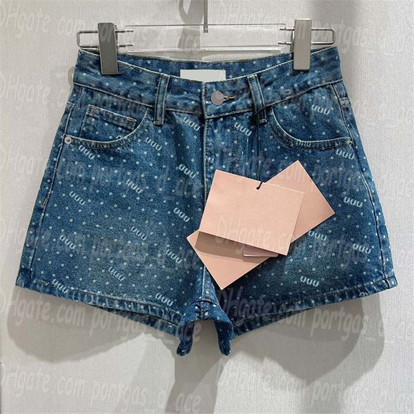 Lettres femmes shorts denim jeans concepteur de luxe concepteur sexy mini jeans courts décontractés quotidien