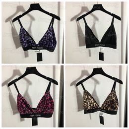 Cartas Bras para mujeres Sexy Leopard Brail para mujeres para mujeres Fashion Summer Cool Underwear Tops