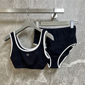 Cartas para mujer traje de baño diseñador dividido traje de baño acolchado cintura alta playa sujetador calzoncillos ropa interior traje de baño