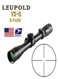 LEUPOLD VX2 27X33 CROST-SPOPE Riflescopes compacts Tpercons de chasse RÉTICULATION CROSSHAIR AVEC 1120 mm Mount4049758