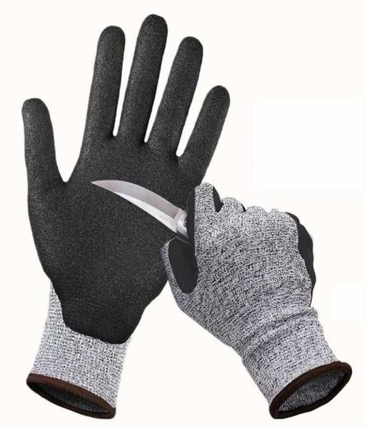 Guante de metal de alambre resistente a puñaladas a prueba de cortes de nivel 5, guantes para cortes de carnicero de cocina para descascarar ostras, pescado, seguridad en jardinería 2111242300064