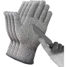 Guantes de seguridad anticortes de nivel 5, guantes de alta resistencia para industria, cocina, jardinería, antiarañazos, corte de vidrio, multiusos