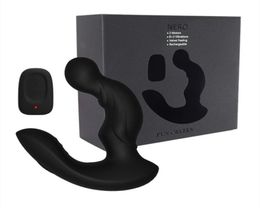 Levett masaje de próstata Control remoto Juguetes sexuales anales para hombres Gay G Spot Masajeador de próstata Doble motor Vibrador anal Butt Plug Y9181434