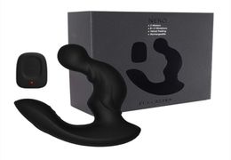 Levett masaje de próstata Control remoto Juguetes sexuales anales para hombres Gay G Spot Masajeador de próstata Doble motor Vibrador anal Butt Plug Y4298461