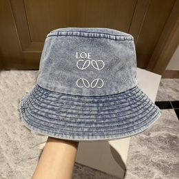 LEW full logo Bucket hat designer Beanie Cap 2023 nieuwe blauwe hoogwaardige zonnebrandcrème trend voor mannen en vrouwen