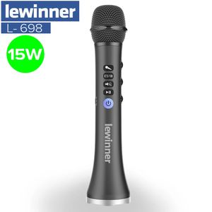 Lewinner L698 Draadloze Karaoke Microfoon Bluetooth Speaker 2in1 Handheld Zingen Opname Draagbare KTV Speler voor iOSAndroid 231228