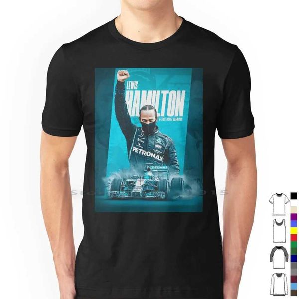 Lewis 44-2022 t-shirt 100% coton monde encore I Rise 44 équipe formule voiture 2022 voiture F 1 voiture de course Petronas Motorsport Designs