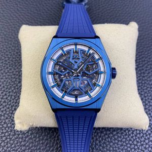 LF Factory Fine Watch Cal.670 SK -mechanische beweging 41 mm keramische schaal saffier kristalglas rubberen horlogeband