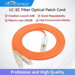 Lfiber optische kabel c uPC naar sc upc multimode duplex optische vezel patch koord 3,0 mm, 3 m, 5 m, 10 m, 15 m ... glasvezel optische schakelaarkabel