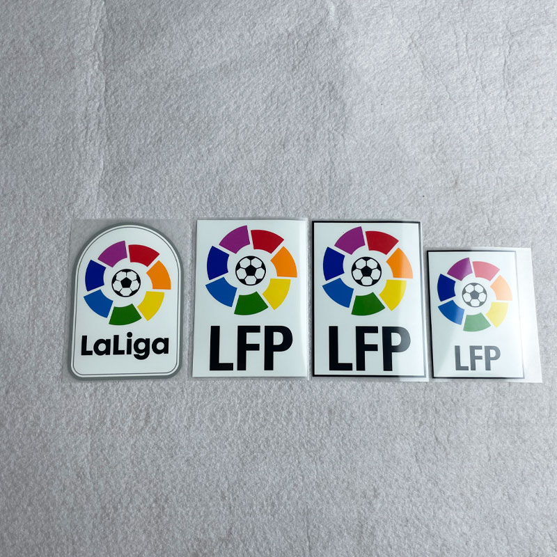 LFP La Liga Patch Jersey Patch Heat Transfer Stamping på plastmaterial