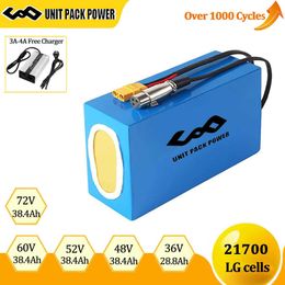 LG 21700 Ebike E-Scooters batterie 72V 60V 48V 52V 36V PVC vélo électrique étanche 500W 1000W 1500W 2000W 2500W 3000W