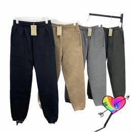 LG Cordón Mares 6 Pantalones 2022 Hombres Mujeres en blanco Kanye West Pantalones Terry Cott Hip Hop Sólido Ye Pantalones deportivos K8lZ #