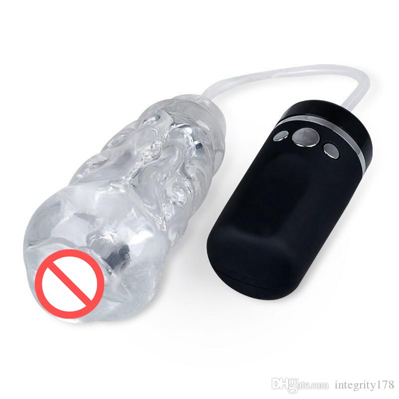 LG115C SUG TOYS ORAL SEX TOY MEN SILICONE Blowjob Sexleksaker för män Elektriska Male Masturbators Sexprodukter Masturbator Masculino.