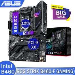 LGA 1200 ASUS ROG STRIX B460-F Gaming moederbord Ondersteuning Intel 10e-gen DDR4 128GB M.2 Desktop Intel B460 Placa-me 1200 ATX