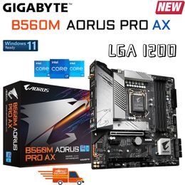 Carte mère LGA 1200 Gigabyte B560M AORUS PRO AX DDR4 128 go Intel 11e génération i3 i5 i7 CPU carte mère de bureau PCIe 4.0 carte mère nouveau