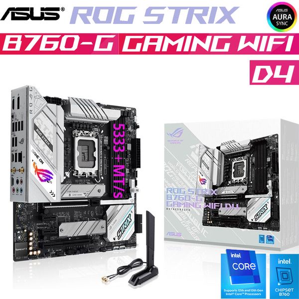 LGA 1700 ASUS ROG STRIX B760-G GAMING WIFI DDR4 carte mère i3 i5 i7 i9 CPU Intel B760 M.2 128GB Intel 13th Gen micro-atx nouveau