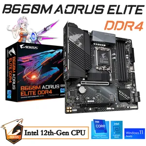 LGA 1700 moederbord DDR4 Gigabyte B660m Aorus Elite DDR4 Intel B660 Mainboard PCIE 4.0 Intel 12e-gen CPU I3 I5 I7 I7 I9 M.2 NIEUW