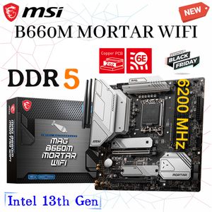 LGA 1700 MSI MAG B660M MORTIER WIFI Carte Mère Intel B660 Prend En Charge 12th Gen CPU DDR5 128GB 6200MHz Mémoire Wifi 6E Carte Mère Nouveau