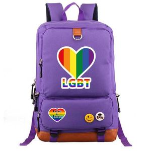 LGBT 28 Estilos Mochilas de moda Mochila para mujer Bolsa de viaje de gran capacidad informal Mochila de nylon Mochila unisex