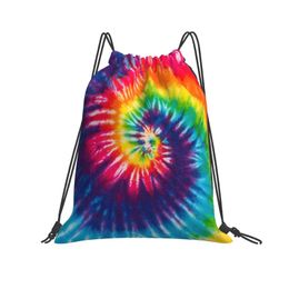 LGBT Homoseksuele regenboog Drawstringtas Ontwerp Creatieve opbergtas Polyester Stretch Tas 230524