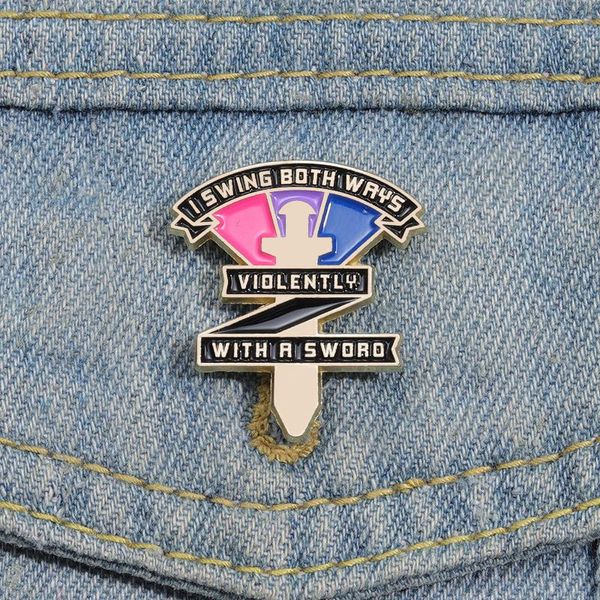 LGBT LOVE GAME Film de film Citations Badge Badge mignons films anime jeux épingles en émail dur collectionne la broche de bande dessin