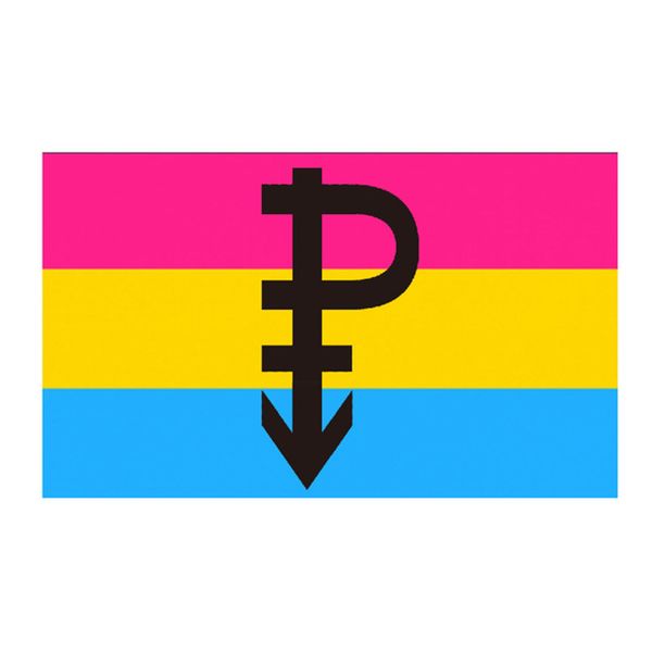 Drapeau pansexuel de la fierté LGBT, bannière sexuelle de 3x5 pieds, 90x150cm, cadeau de fête du Festival, imprimé en Polyester 100D, offre spéciale!