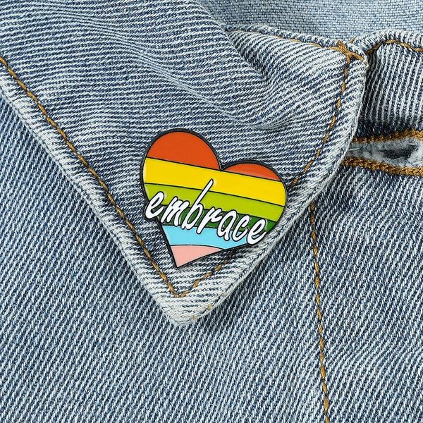 LGBT Rainbow Love Film Film Quotes Badge Migne Anime Movies Games Hard Entamel Pins Collect Cartoon Brooch Backpack Hat Sac Collar Badges Badges S1881031