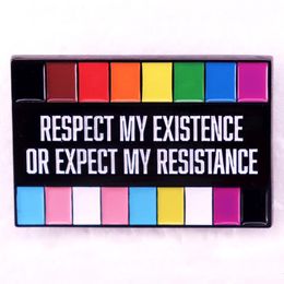 Broche de respect arc-en-ciel LGBT, jeux de films d'anime mignons, épingles en émail dur, collection de broches de dessin animé, sac à dos, chapeau, sac, insignes à revers