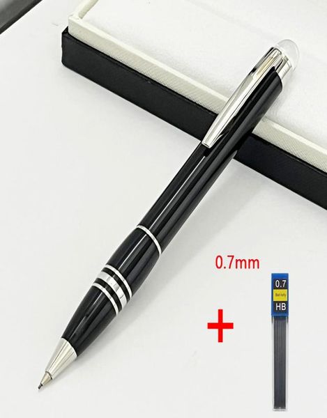 LGP Luxury Pen Black Resin Mechanical Pencil Office Classicery con número de serie y recarga5863713