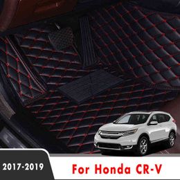 LHD-tapijten Auto-vloermatten voor Honda CR-V CRV RW 5th Gen 2019 2018 2017 Auto-accessoires Custom Decoration Protector Covers Tapjes H220415