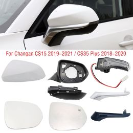 LHD voor Changan CS15 2019-2021 CS35 plus 2018-2020 Zijspiegel Turn Signal Light Lamp Lens achteruitkijkspiegelframe onderste hoes