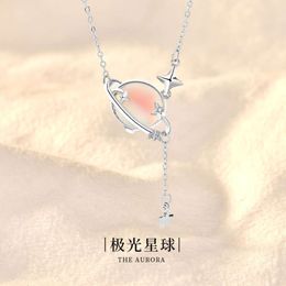 Li Ming S925 Joyería de collar de plata puro para mujeres accesorios versátil