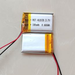 Li Polymer Battery 402030 3.7V 180 mAh Lithium -batterijen voor Toys MP5 GPS 5 % per partij