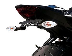 Porte-plaque d'immatriculation Lumière LED pour Yamaha MT07 FZ07 MT07 FZ07 2014 15 16 17 18 19 2020 Motorcycle Tail Tidy Fender Eliminator6804806