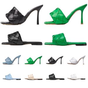 Sandales Lido Slippétes Flat Diapositives Mules Intreccio Black Green Talons Femmes Tissées beige blanc Gris Gris Gol