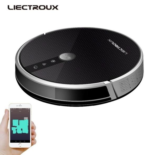 LIECTROUX Robot Aspirateur C30B Aspiration 3000PaNavigation cartographique 2D avec mémoire WiFi AppRéservoir d'eau électriqueMoteur sans balais Y2824857