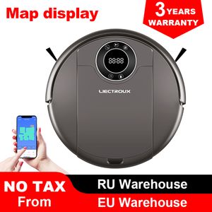 NEECTROUX ROBOT VACUUM CLEANER ZK808, WIFI-app, 3000PA Zuig, Kaartnavigatie, Smart Memory, UV-lamp, natte droge dweil, borstelloze motor