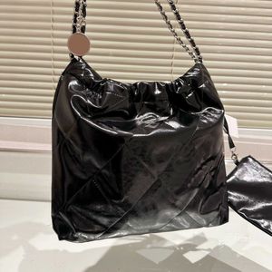 Lies Bag Beste kwaliteit Spiegelkwaliteit Trekkoord Vuilnis Dames Designer Chain Emmer Portemonnee S Handtassen Echte schoudertassen Leer Cros