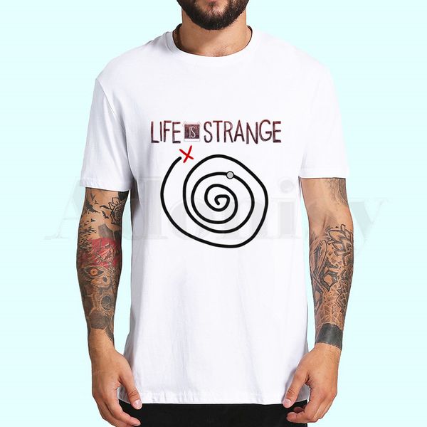 La vie est étrange jeu imprimer drôle graphique t-shirts hommes/femmes été Harajuku hommes Streetwear Camisa décontracté O col chemise personnalisée