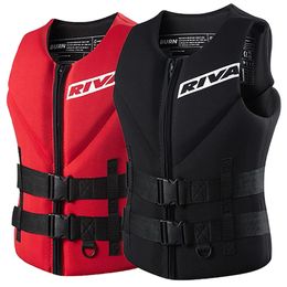 Gilet de sauvetage Adultes Vest Surf Motorboats Kayak de ski Viete de pêche Wakeboard Raft Rescue Boat Drifting Life Safety Gilet Swimming 240426