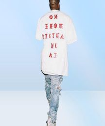 Life of Pablo Losangeles Seizoen Wit T-shirt Men Meer geen feestjes in Summer Male T-shirt S-3XL3148771