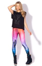 Life Tree – Leggings élastiques pour femmes, pantalon imprimé 3D, couleur magique, Sexy, Slim, extensible, Graffiti